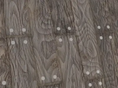 Celtic Patterned Carved Wood Panel PBR Seamless Texture