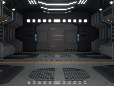 Sci Fi Interior Room 3D model