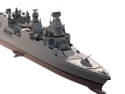 GREEK NAVY MULTIROLE FRIGATE 3D model