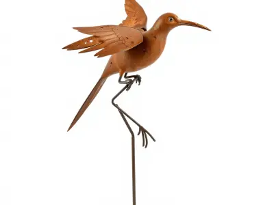 Rustic Bird Sculpture Model Pack Low-poly 3D model purchase