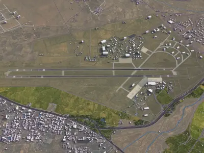 Tabriz - 3D Airport Model Low-poly 3D model