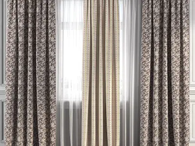 Curtain Set 235 3D model