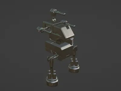 Sci-Fi Robot  3D model