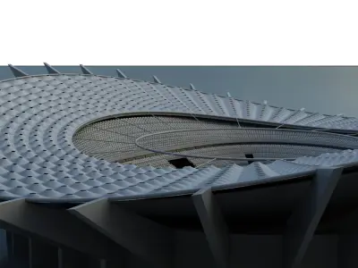 Jaber International Stadium 3D model 3D model