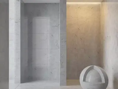Marble wall 230 3D model