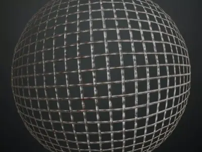 Fence Metal PBR Seamless Texture purchase