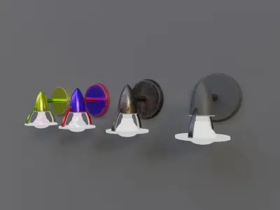 Awesome Wall Lamps Ceiling Lamps Lamp Pack Free low-poly 3D model