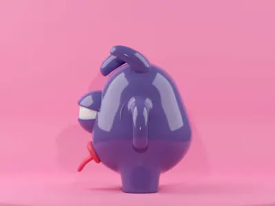 Monster - 3D model toy Low-poly 3D model