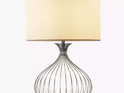 Nickel Wire Table Lamp 3D model