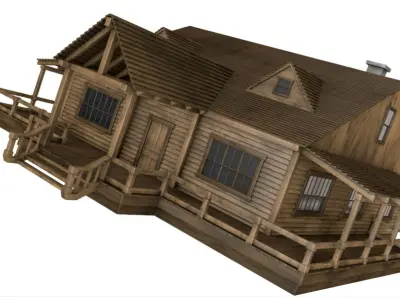 Western House 3D model purchase