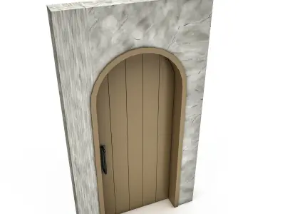 3D modern bohemian door 06 Low-poly 3D model