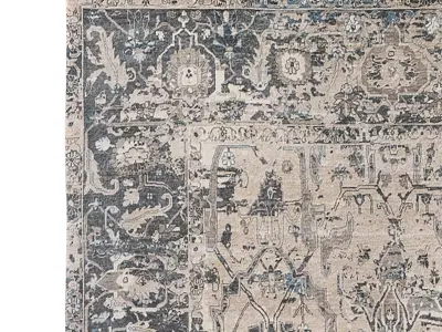 KASHNI WOOL  SILK RUG 3D model