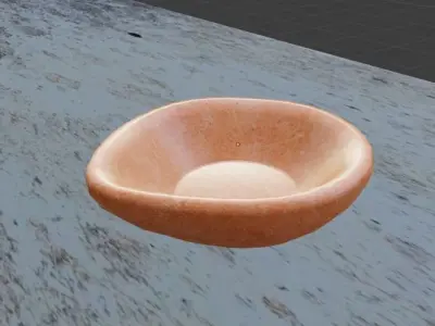 Oil Lamp - INDIAN DIYA Low-poly 3D model