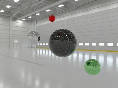 HDRI - Airplane Hangar Interior 1b - 8192x4096 - 2 versions Texture