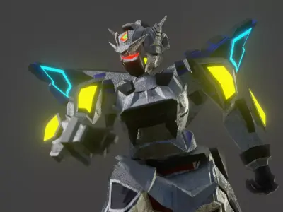 GN-001 Gundam Prototype Rigged Free 3D model