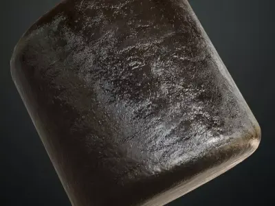 Dark Wet Sludge Earth Ground PBR SEAMLESS Texture