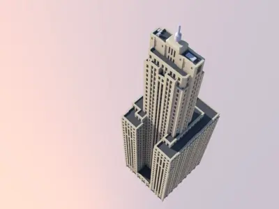 LaSalle Wacker Building 3D print model