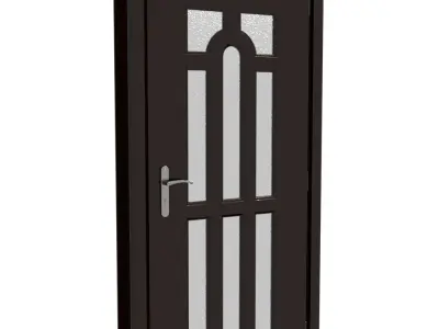 Plastic door 07 3D model