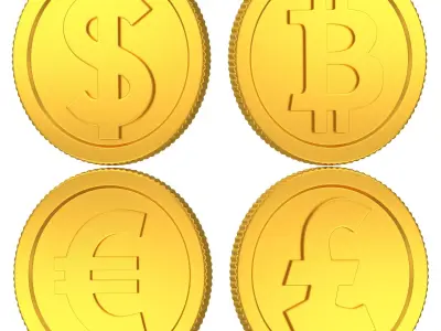 Coins Collection 01 3D model
