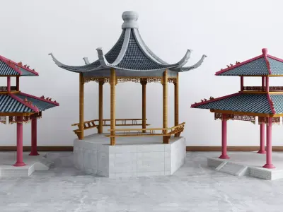 pavilion style Chinese Texture