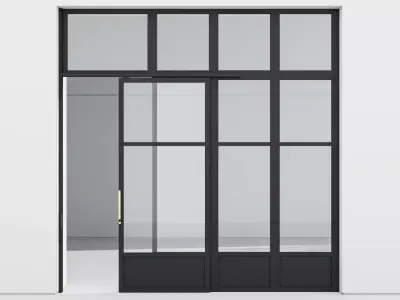 Aluminium door 300 3D model