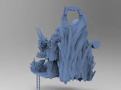 Heman Cliff Side Cave Full  3D model