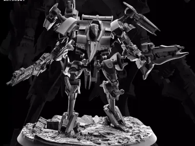 Armored Core Rayleonard 75mm 3D print model