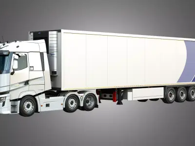 T520 Truck with Krone Cool Liner 3D model