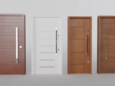 15 Modern Doors 3D model