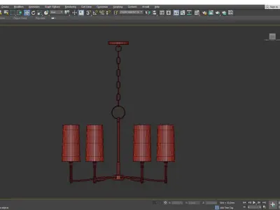 Dillon Chandelier Low-poly 3D model
