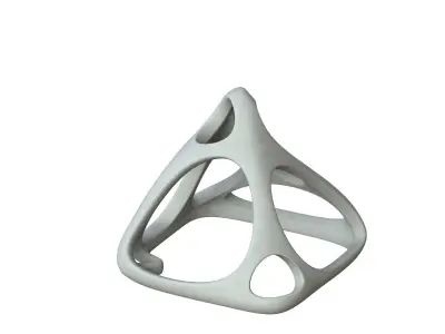 SciFi Cube Object No 58968 Low Poly Shape Low-poly 3D model