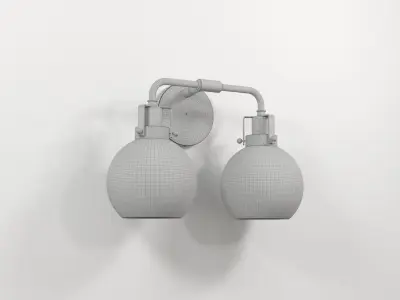 Shades of Light Hinley Seeded Glass Sconce 2 light 3D model