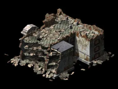 Future World - Ruins 04 3D model