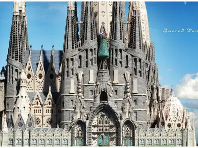 SacredFamily sagrada familia barcelona 3D model