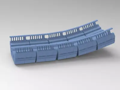 Heman mines track piece 2 3D model