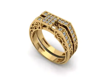 Jewelry ring 143 3D print model