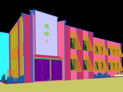 Business Restaurant - Coffee - Banquet  04 3D model
