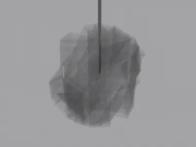 Glass Pendant Light Free 3D model