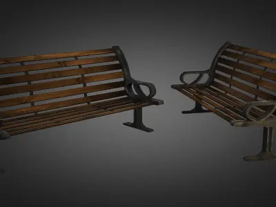 Urban Street Props Vol 1 Low-poly 3D model