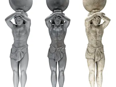 Atlant Sculpture 3D model