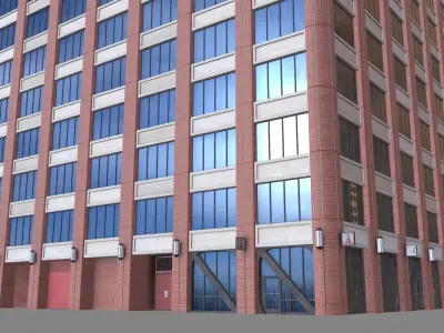180 Howard Street Building San Francisco Low-poly 3D model