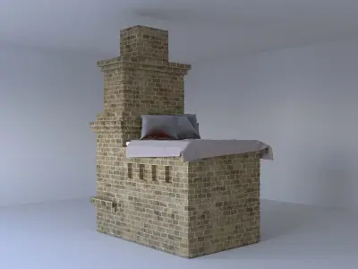 Russian oven 3D model