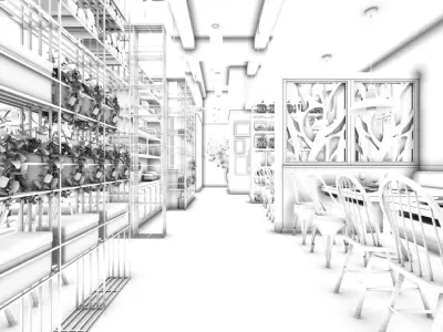Business - Food Beverage 7-066 3D model