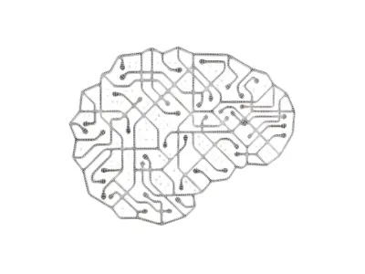 Electronic Circuit Brain v1 003 3D model