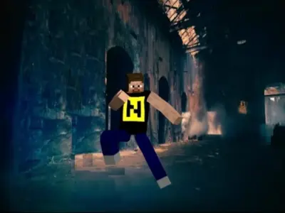 Minecraft dance 3d model Free low-poly 3D model