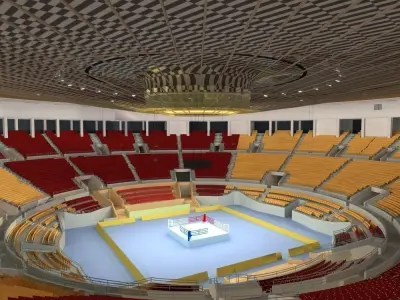 Boxing Arena 3D model