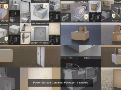 Power Storage Container Package by vis-all-3d