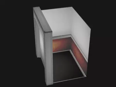 PS1 Styled Low-poly Elevator Low-poly 3D model