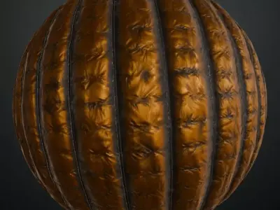Real Brown Sci-Fi Hose PBR Seamless Texture