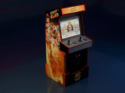 Street Fighter Arcade Game 3D model